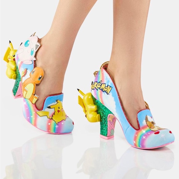 Irregular Choice Pokémon Party Pumps Shoes Pikachu Eevee Jigglypuff Charmander - Picture 13 of 14